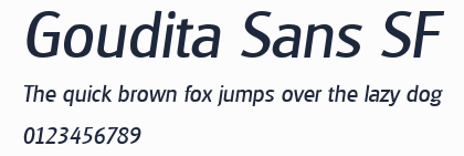 Goudita Sans SF預覽圖