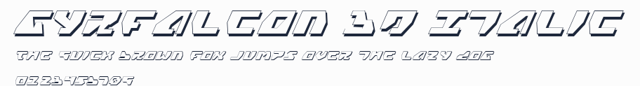 Gyrfalcon 3D Italic預覽圖