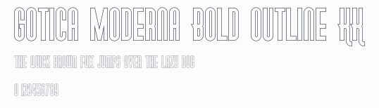 Gotica Moderna Bold Outline KK