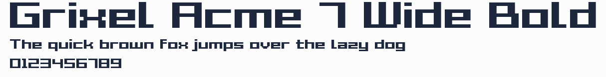 Grixel Acme 7 Wide Bold