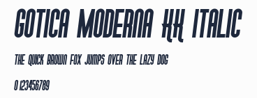 Gotica Moderna KK Italic預覽圖