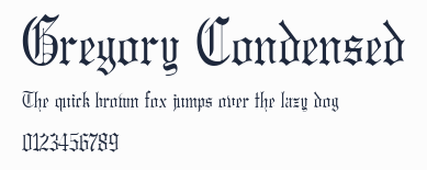Gregory Condensed預覽圖