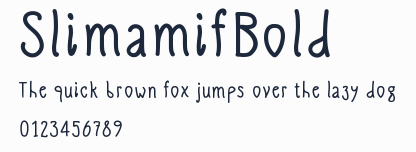 SlimamifBold預覽圖