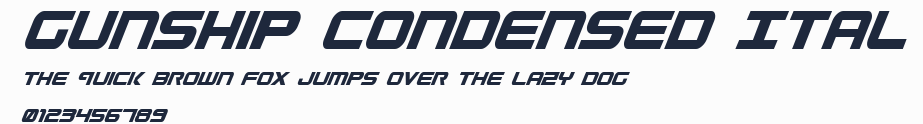 Gunship Condensed Ital預覽圖