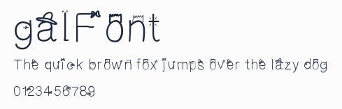galFont預覽圖