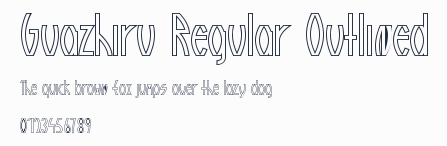 Guazhiru Regular Outlined預覽圖