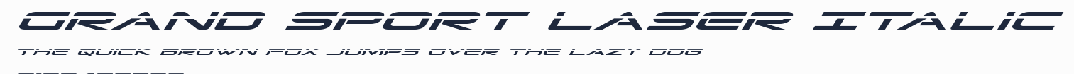 Grand Sport Laser Italic預覽圖