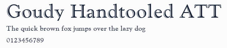 Goudy Handtooled ATT預覽圖