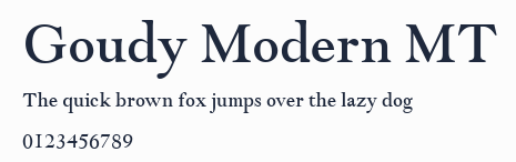 Goudy Modern MT