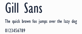 Gill Sans