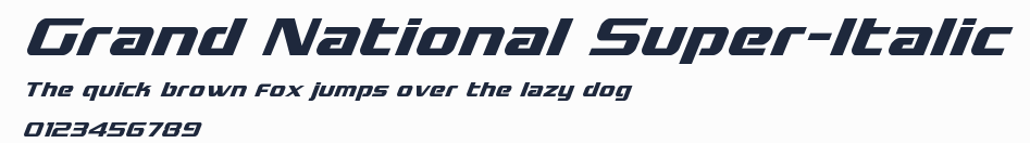 Grand National Super-Italic預覽圖