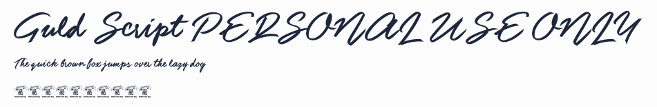 Guld Script PERSONAL USE ONLY預覽圖