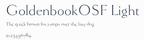 GoldenbookOSF Light預覽圖