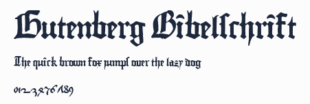 Gutenberg Bibelschrift預覽圖