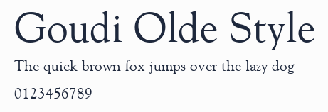 Goudi Olde Style預覽圖