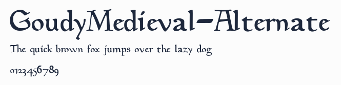 GoudyMedieval-Alternate
