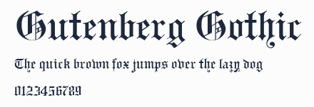 Gutenberg Gothic預覽圖