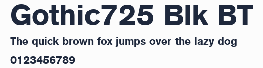 Gothic725 Blk BT