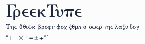GreekType