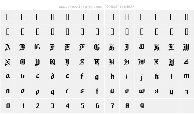 字符映射圖