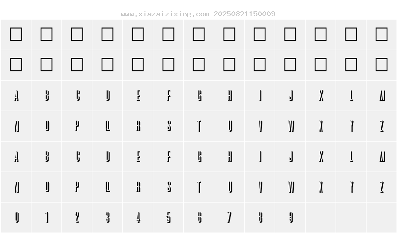 字符映射圖