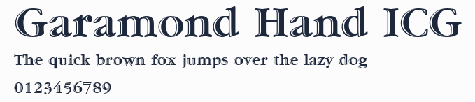 Garamond Hand ICG預覽圖