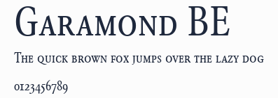 Garamond BE