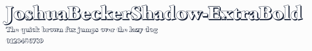 JoshuaBeckerShadow-ExtraBold預覽圖
