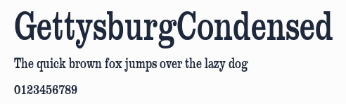 GettysburgCondensed預覽圖