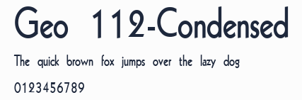 Geo 112-Condensed