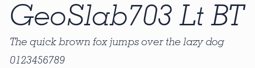 GeoSlab703 Lt BT