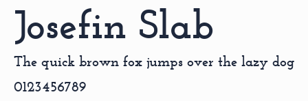 Josefin Slab預覽圖