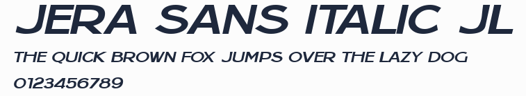 Jera Sans Italic JL