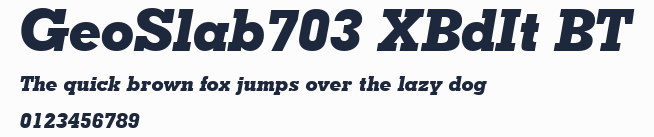GeoSlab703 XBdIt BT
