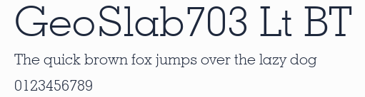 GeoSlab703 Lt BT