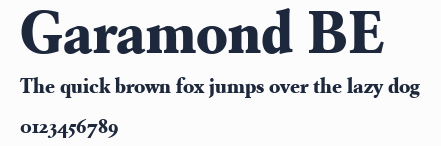 Garamond BE