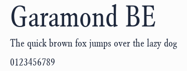 Garamond BE