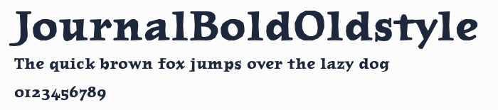 JournalBoldOldstyle預覽圖