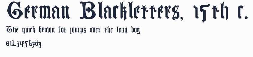 German Blackletters, 15th c.預覽圖