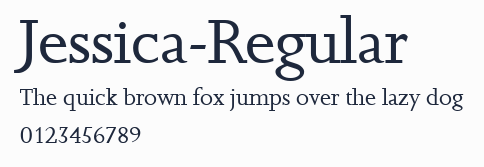 Jessica-Regular預覽圖