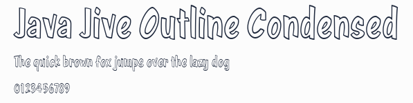 Java Jive Outline Condensed預覽圖