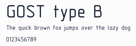 GOST type B預覽圖
