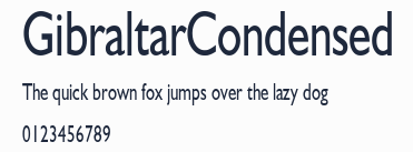 GibraltarCondensed
