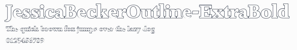 JessicaBeckerOutline-ExtraBold預覽圖