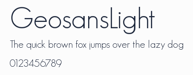 GeosansLight預覽圖