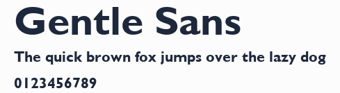 Gentle Sans預覽圖