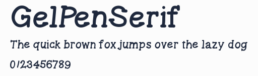 GelPenSerif