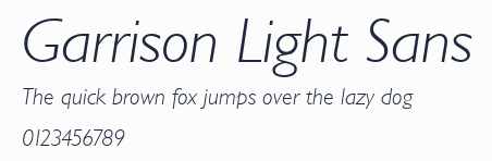 Garrison Light Sans預覽圖