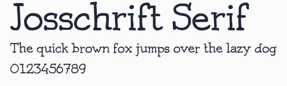 Josschrift Serif