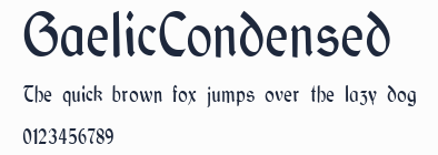 GaelicCondensed預覽圖